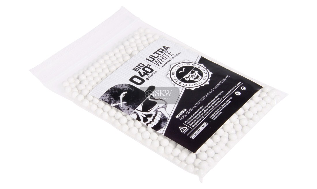 DUEL CODE ULTRA WHITE 0.40G 1000RDS BIO BB