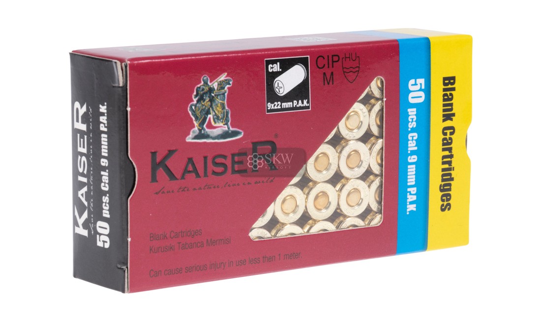 MUNITION À BLANC 9X22 KNALL KAISER