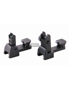 KJ WORKS FOLDING FRONT AND REAR SIGHTS