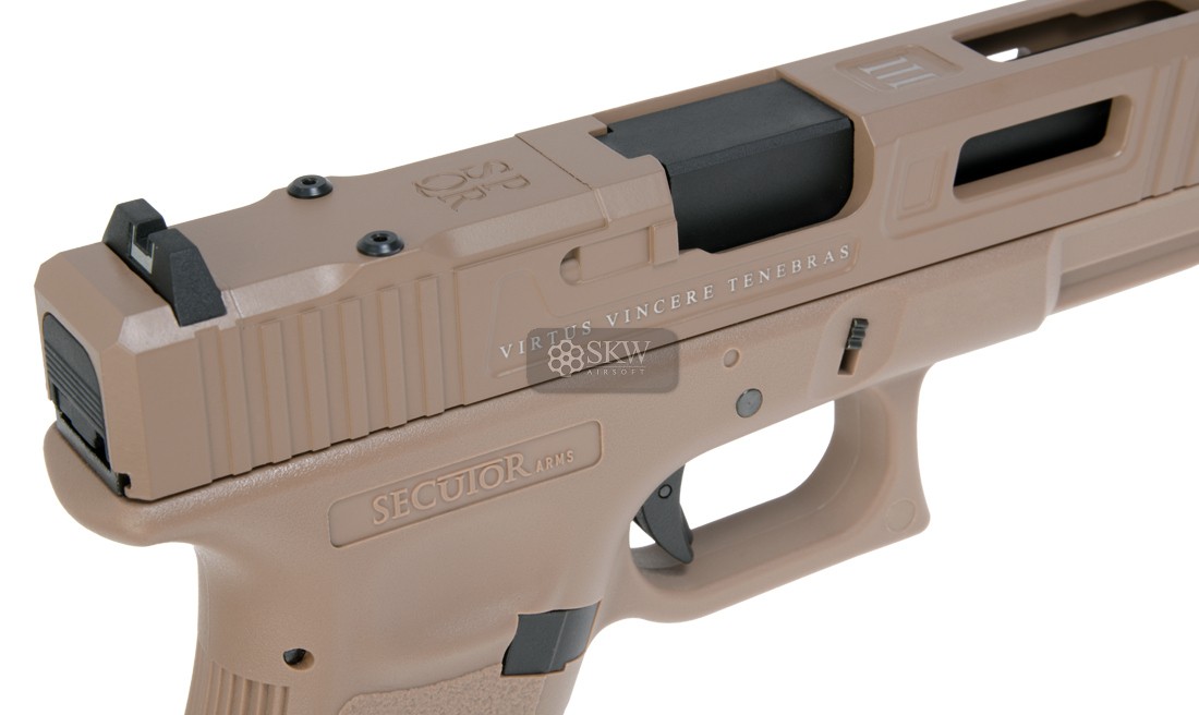 PISTOLA CO2 BLOW BACK  GLADIUS MAGNA III TAN...