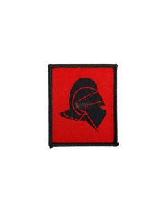 PARCHE CASCO 57X68 MM FONDO ROJO