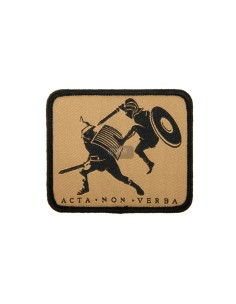 PARCHE ACTA NON VERBA 76 X 63 MM SECUTOR ARMS