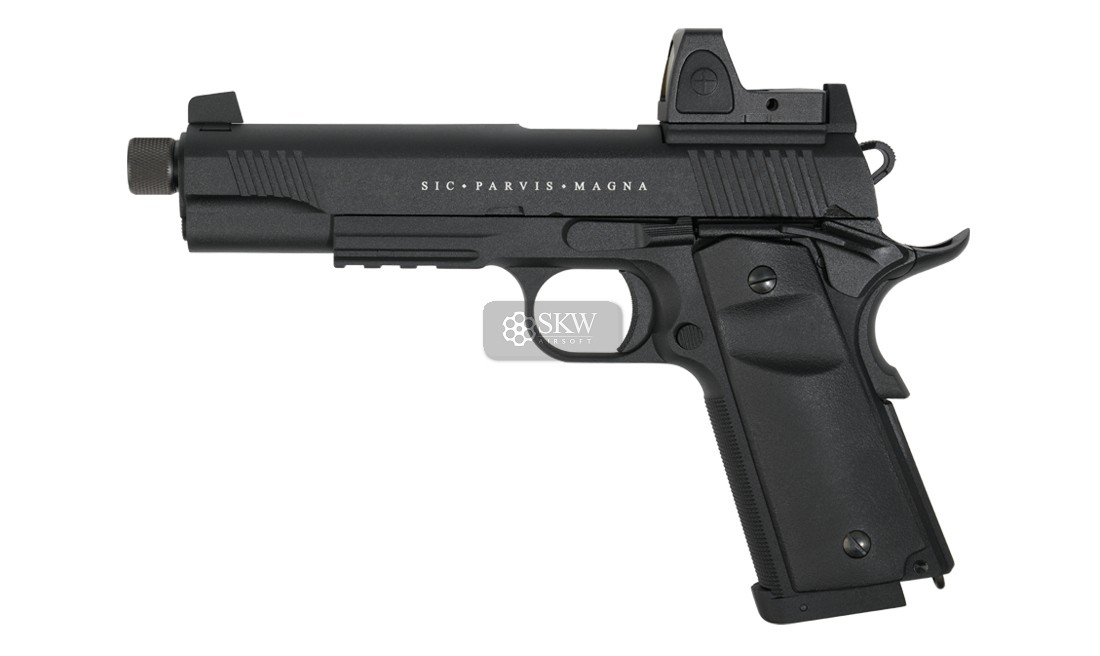 PISTOLA CO2 BLOW BACK RUDIS MAGNA XII BLACK...