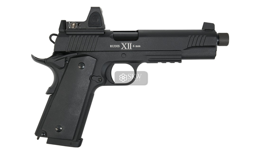 PISTOLA CO2 BLOW BACK RUDIS MAGNA XII BLACK...