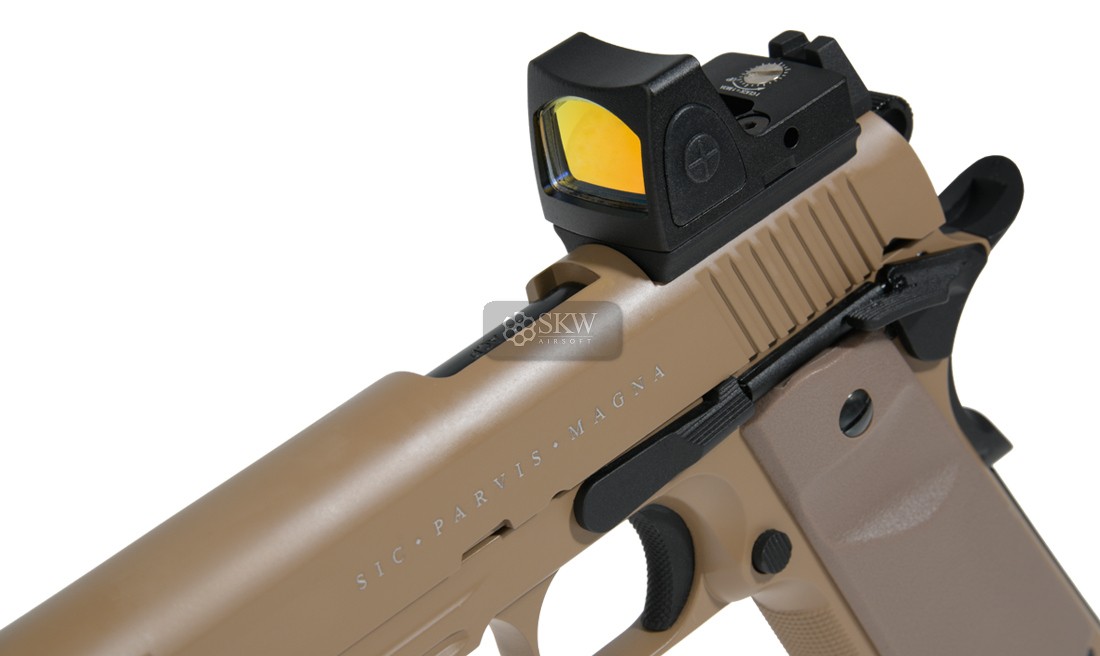 PISTOLA CO2 BLOW BACK RUDIS MAGNA VII TAN...