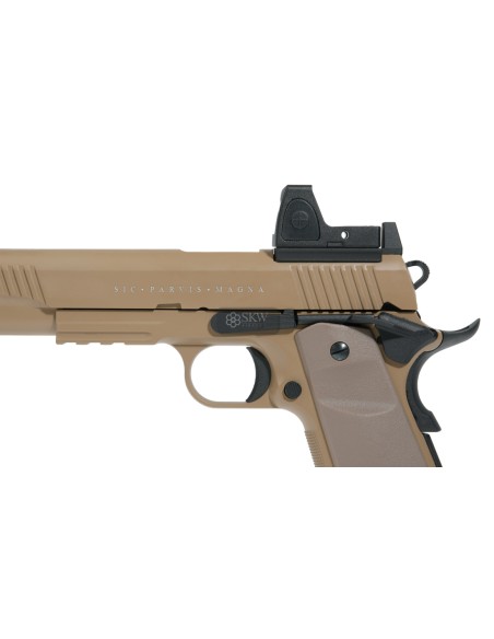 PISTOLA CO2 BLOW BACK RUDIS MAGNA VII TAN SECUTOR ARMS