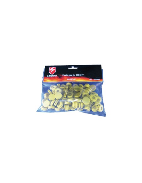 S-THUNDER TAPON PLASTICO MINAS POLVO 100UNIDADES AMARILLO