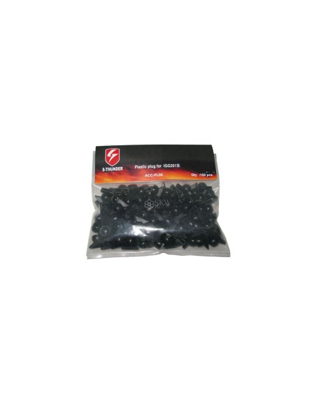 S-THUNDER TAPON PLASTICO MINAS AGUA 100UNIDADES NEGRO