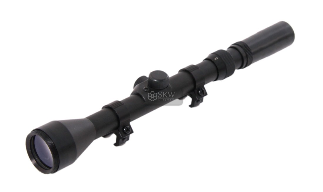 VISOR 1" CON MONTURAS PARA CARABINA 3-7X28
