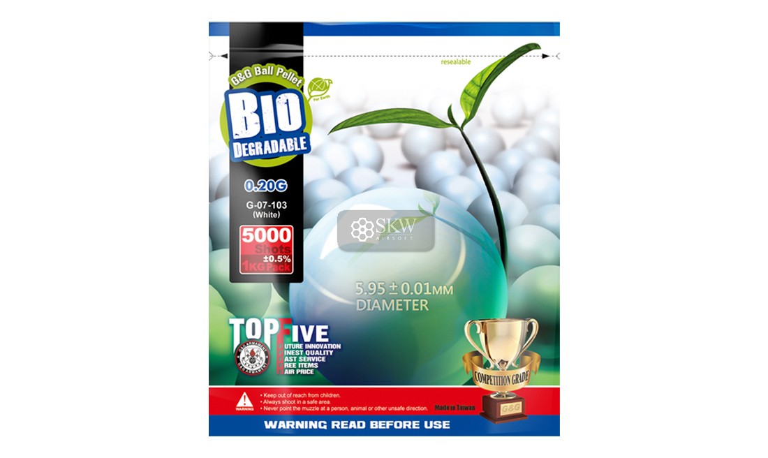 G&G 0.20G WHITE BIO 1KG BB