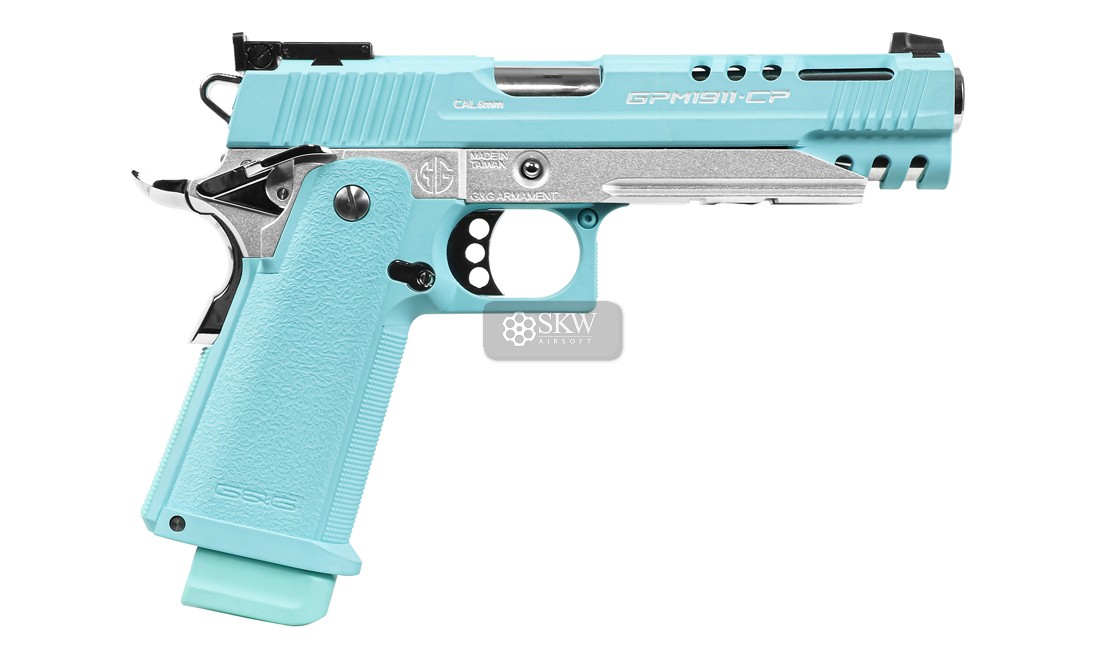 G&G PISTOLA GBB GPM1911 MACARON BLUE...