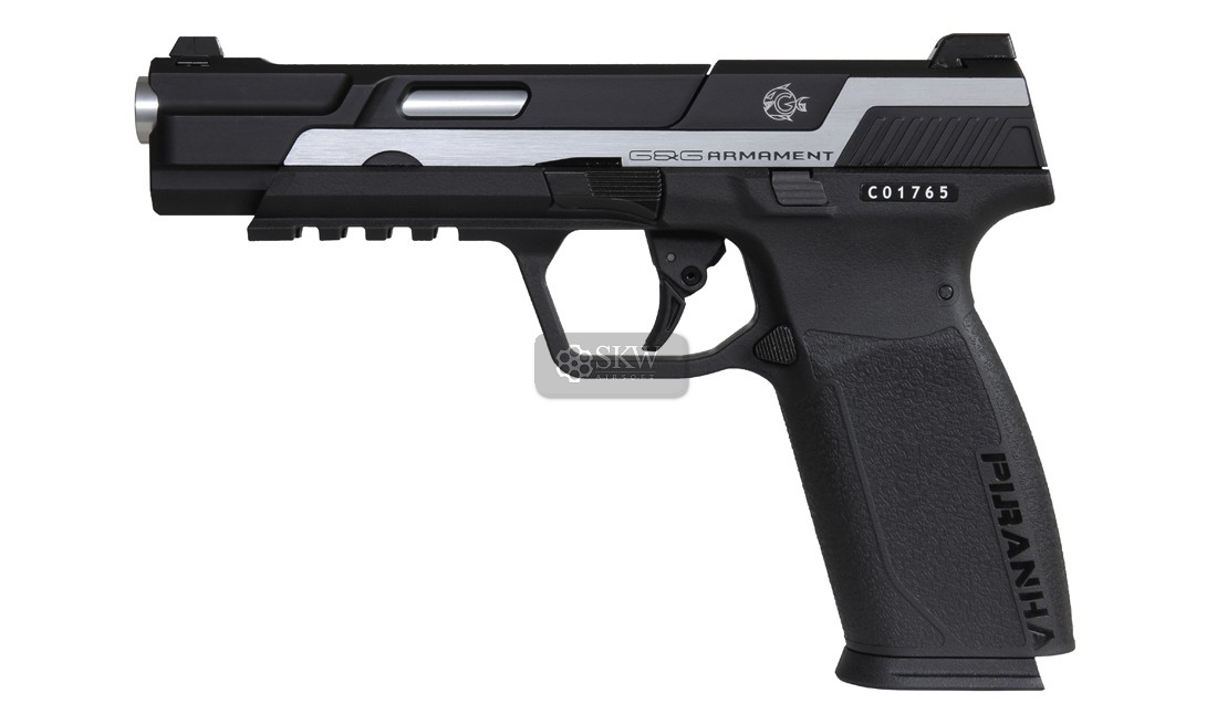 G&G PISTOLA GBB PIRANHA MK I SILVER...