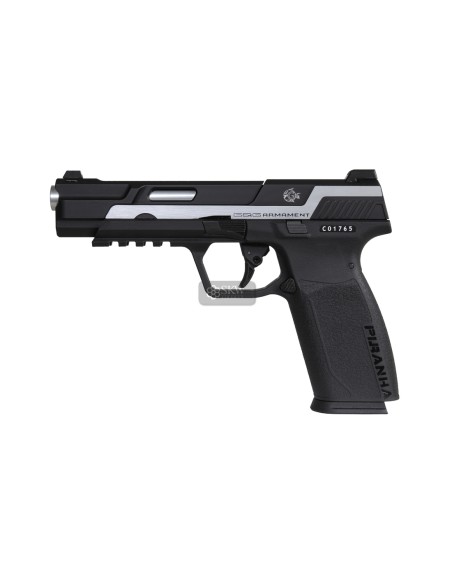 G&G PISTOLA GBB PIRANHA MK I SILVER  (GAS-GPM-PRN-SBB-ECM)