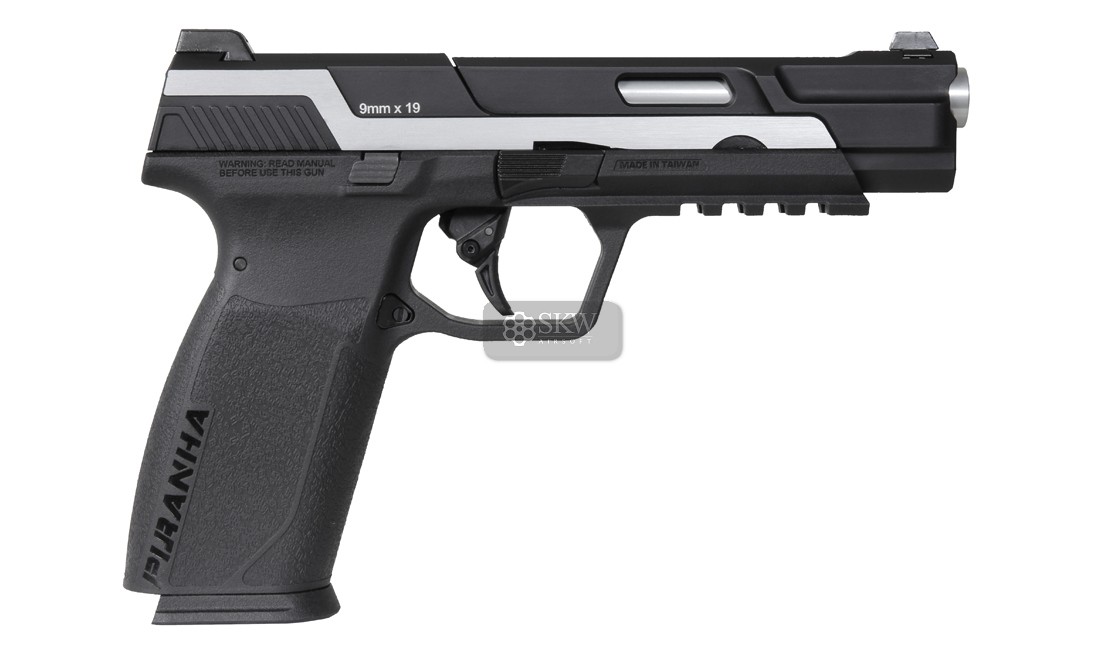 G&G PISTOLA GBB PIRANHA MK I SILVER...
