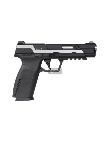 G&G PISTOLA GBB PIRANHA MK I SILVER  (GAS-GPM-PRN-SBB-ECM)