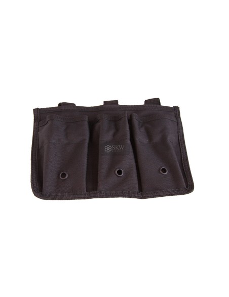 PORTE CHARGEUR TRIPLE NOIR