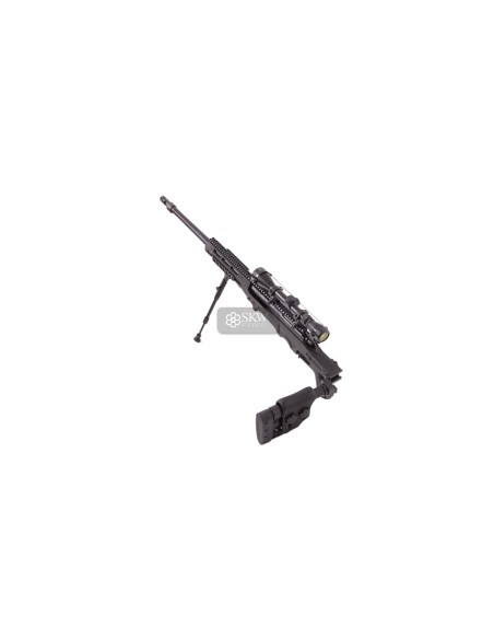 RIFLE CERROJO WELL MB4411D CON MIRA Y BIPODE NEGRO