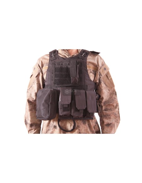 CHALECO PLATE CARRIER NEGRO DELTA TACTICS V07