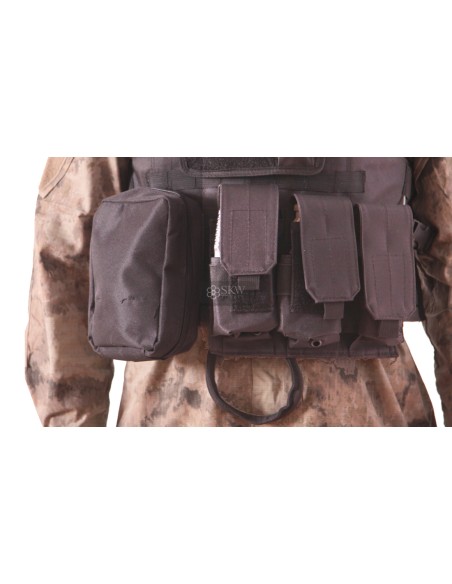 CHALECO PLATE CARRIER NEGRO DELTA TACTICS V07