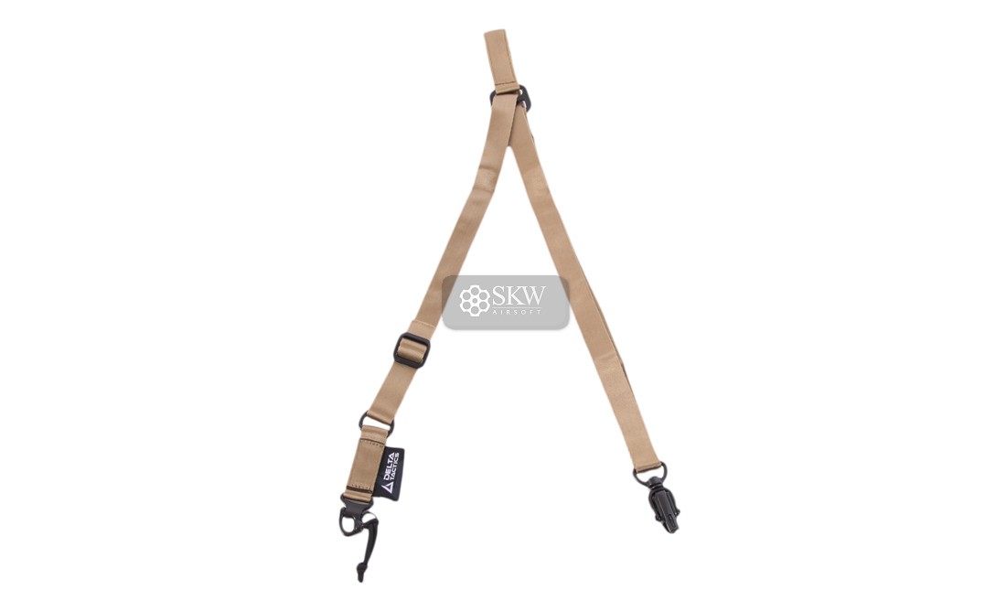 SANGLE TACTIQUE RÉGLABLE 2 POINTS COULEUR TAN...