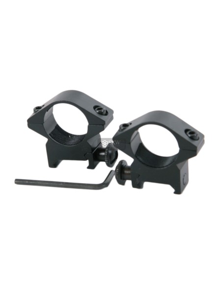 ANNEAUX BAS 1" POUR RAIL 20-22MM WEAVER