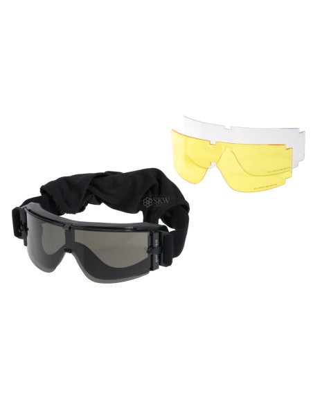 GAFAS PANTALLAS NEGRAS 3 LENTES 800 DELTA TACTICS