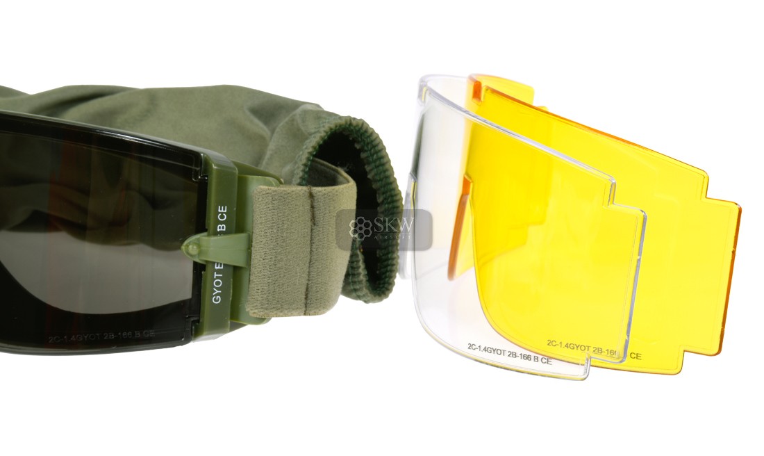 DELTA TACTICS OD SCREEN GOGGLE 3 LENS 800