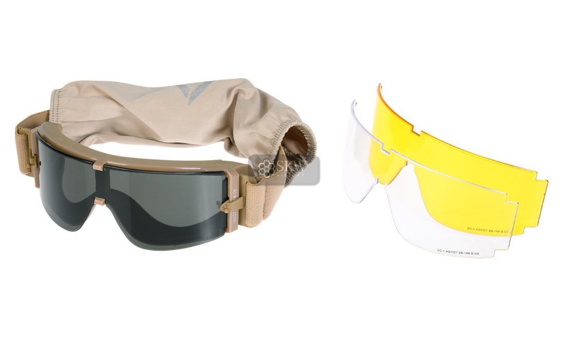 GAFAS PANTALLA TAN 3 LENTES 800 DELTA TACTICS