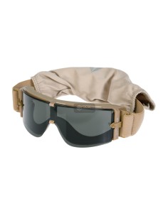 DELTA TACTICS TAN SCREEN GOGGLE 3 LENS 800 2