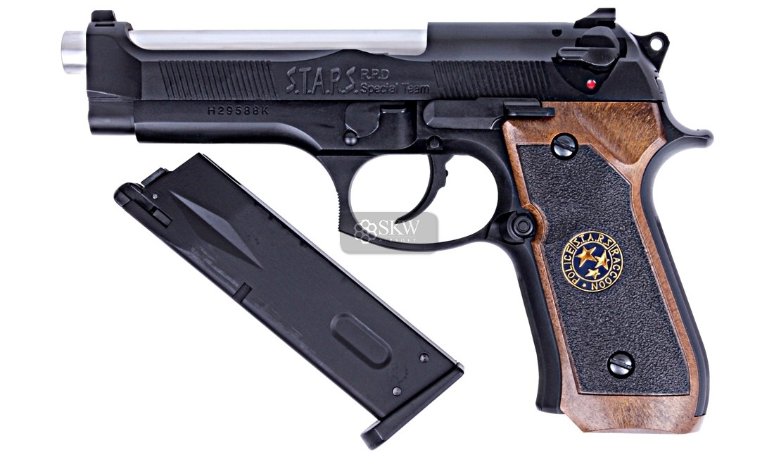 BIOHAZARD M92 BLACK PISTOLA GBB WE-2058GB