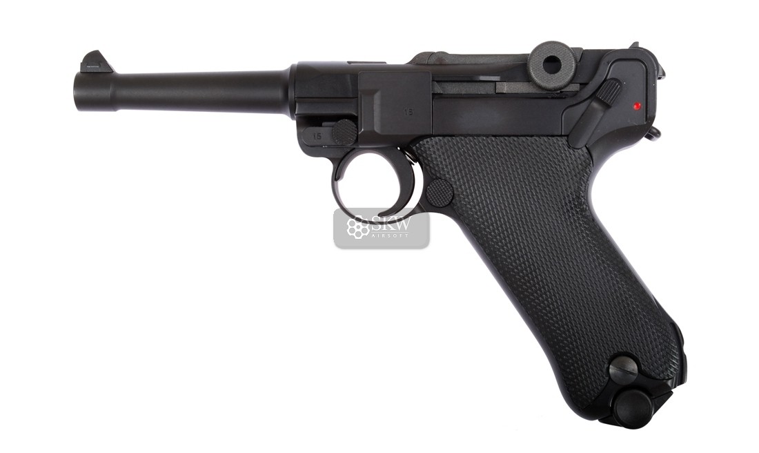 P08 4" BLACK PISTOLA GBB WE-P001