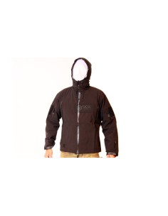 EMERSON BLACK WATERPROOF AND WINDPROOF SOFTSHELL