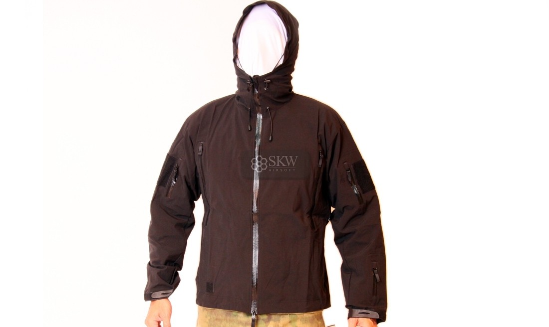 EMERSON BLACK WATERPROOF AND WINDPROOF SOFTSHELL