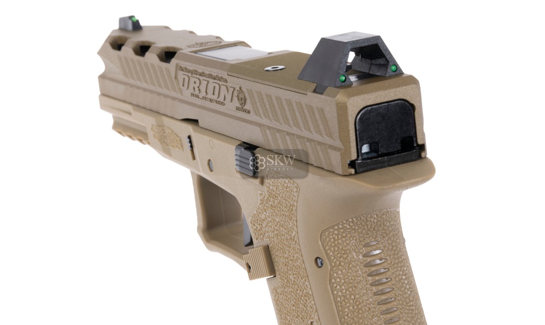 PISTOLET GBB ORION 2 ACTION TAN POSEIDON