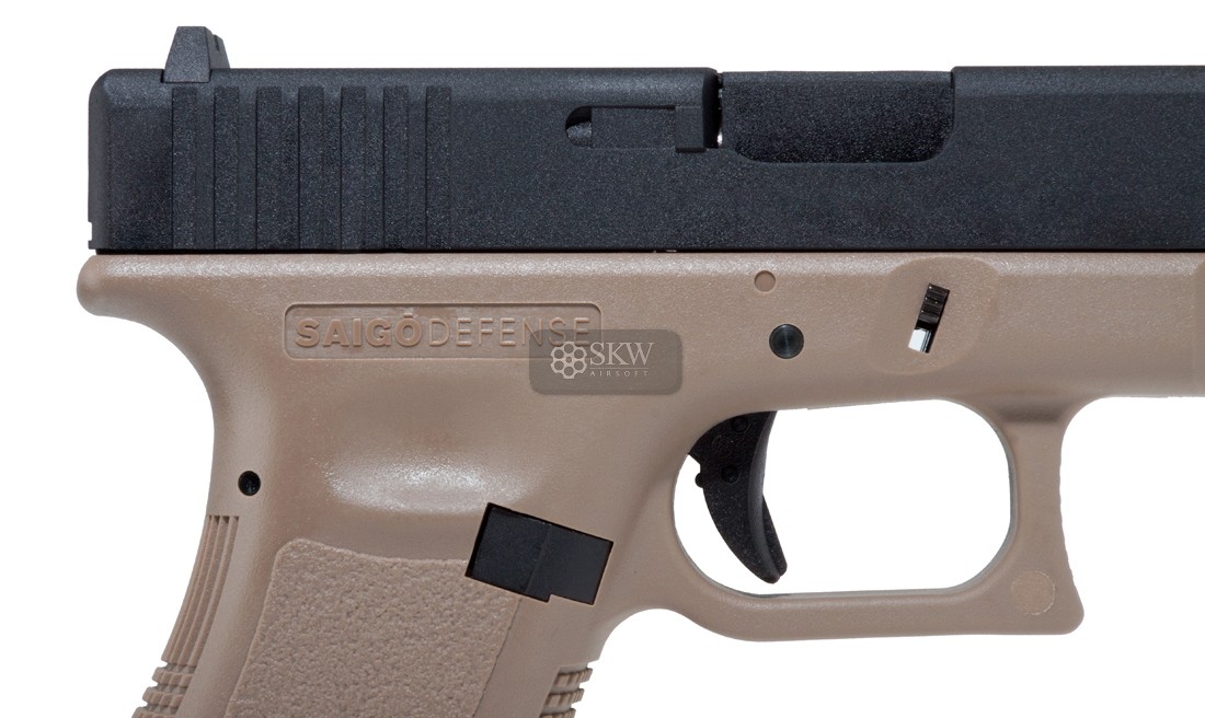 SAIGO DEFENSE MK1 GAS BLOW BACK METAL SLIDE TAN