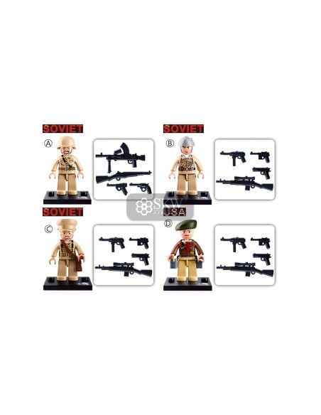 WWII MINIFIGURAS 12 UDS DISPLAY 60 UDS