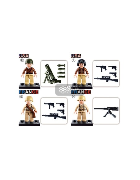 WWII MINIFIGURAS 12 UDS DISPLAY 60 UDS