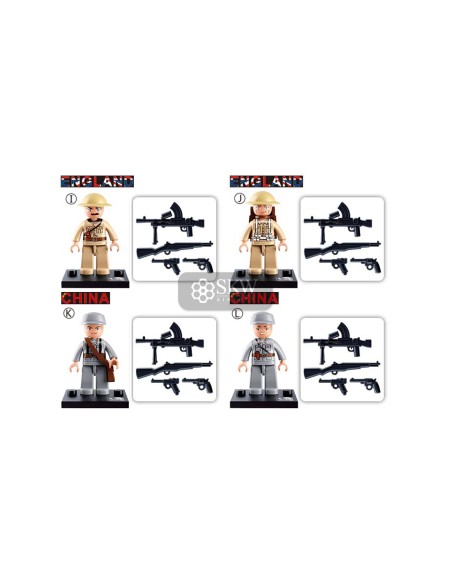 WWII MINIFIGURAS 12 UDS DISPLAY 60 UDS