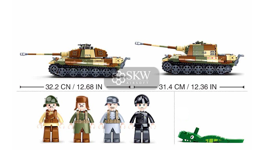WWII TANQUE KING TIGER 2EN1 BAT BUDAPEST