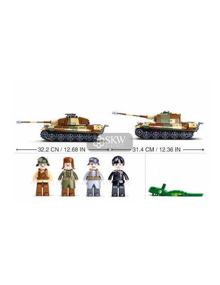WWII TANQUE KING TIGER 2EN1 BAT BUDAPEST