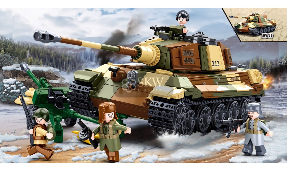 WWII TANQUE KING TIGER 2EN1 BAT BUDAPEST