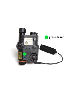 AN/PEQ-15 LED+LASER VERDE NOIR