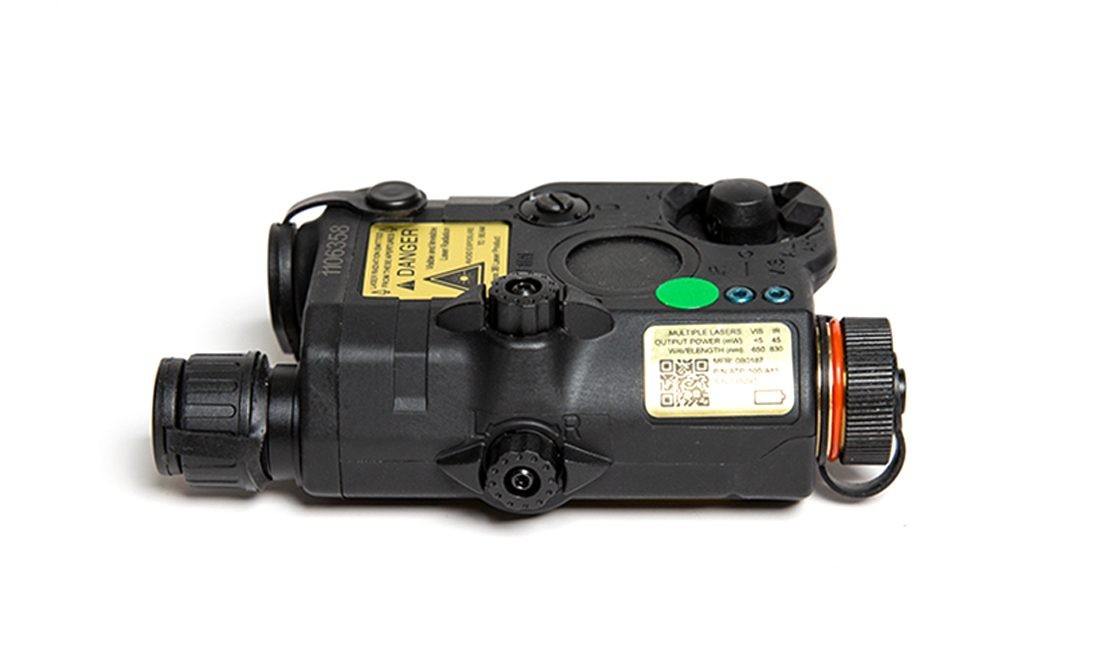 AN/PEQ-15 LED+LASER VERDE NOIR