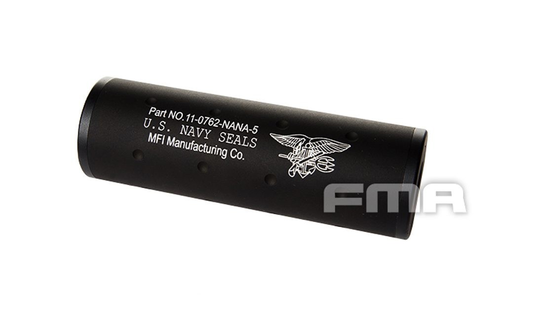 SILENCIADOR CORTO NAVY SEALS NEGRO