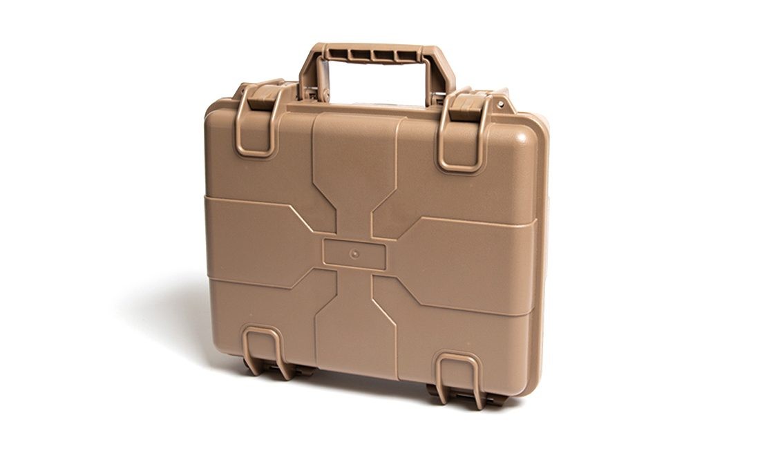 MALETA RIGIDA PORTA PISTOLA 28 CM DARK EARTH