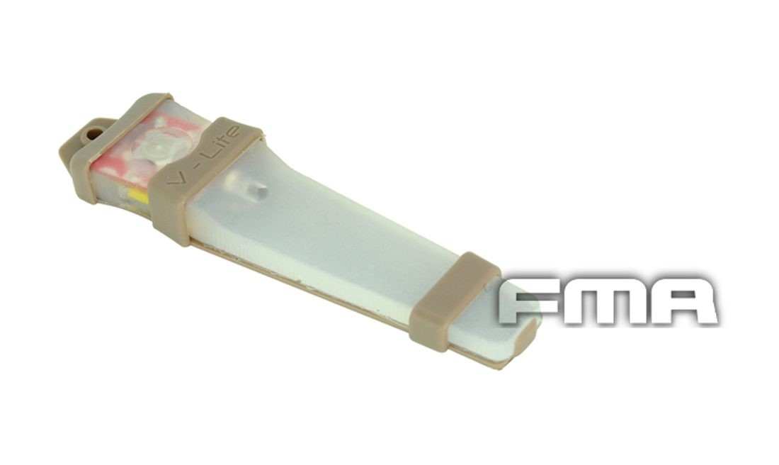 LUZ TACTICA ESTILO V-LITE ROJA BASE DARK EARTH