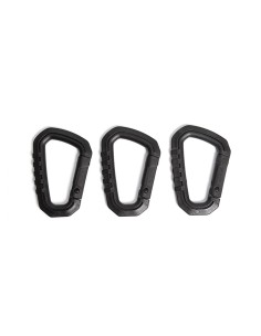 MOLLE PVC CARABINER FMA BLACK 3PCS