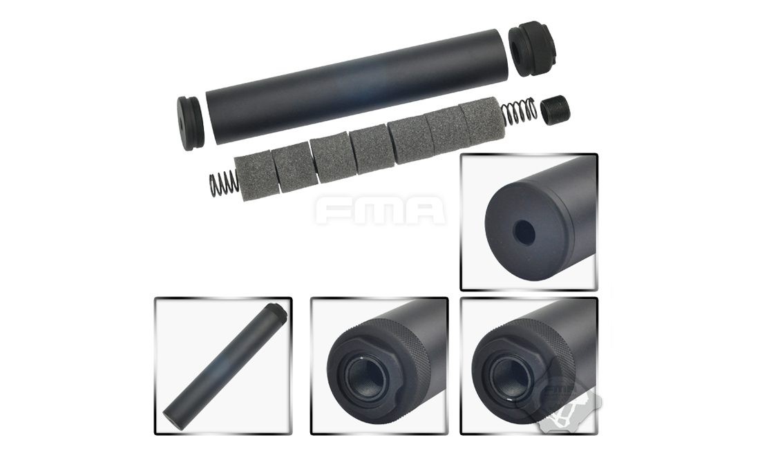 SILENCIADOR LARGO SPECWAR II NEGRO