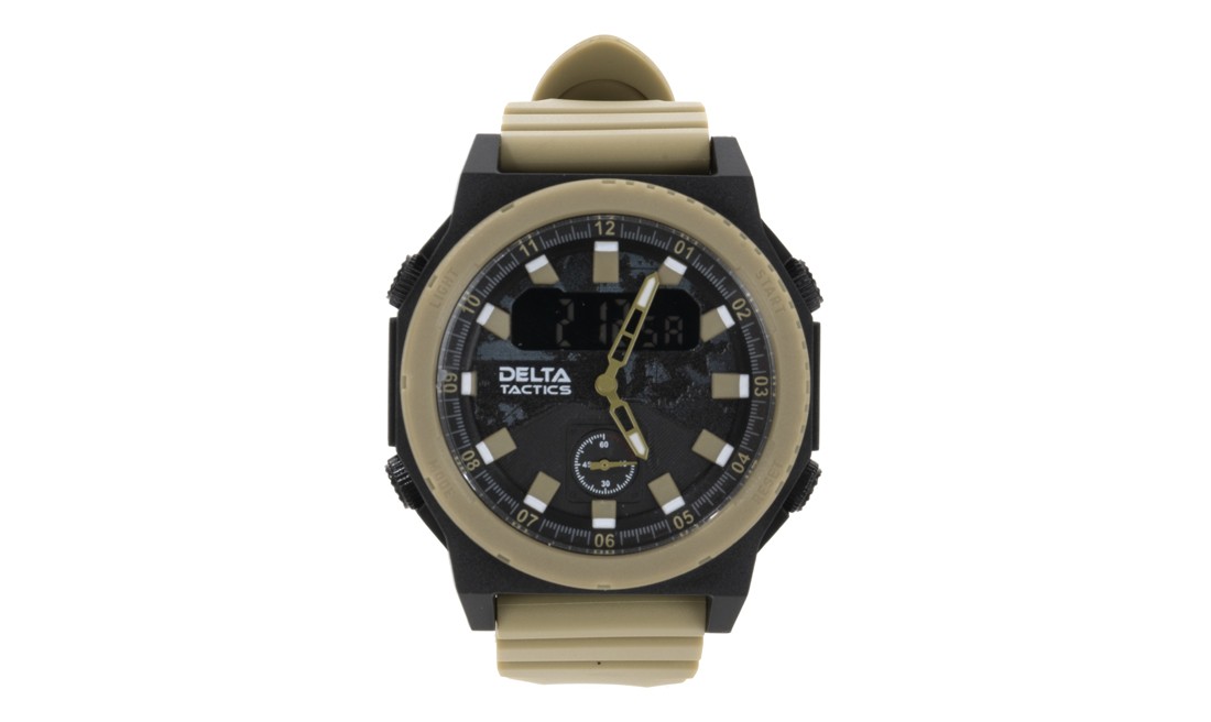 ANALOG AND DIGITAL SPORT WATCH TAN DELTA TACTICS