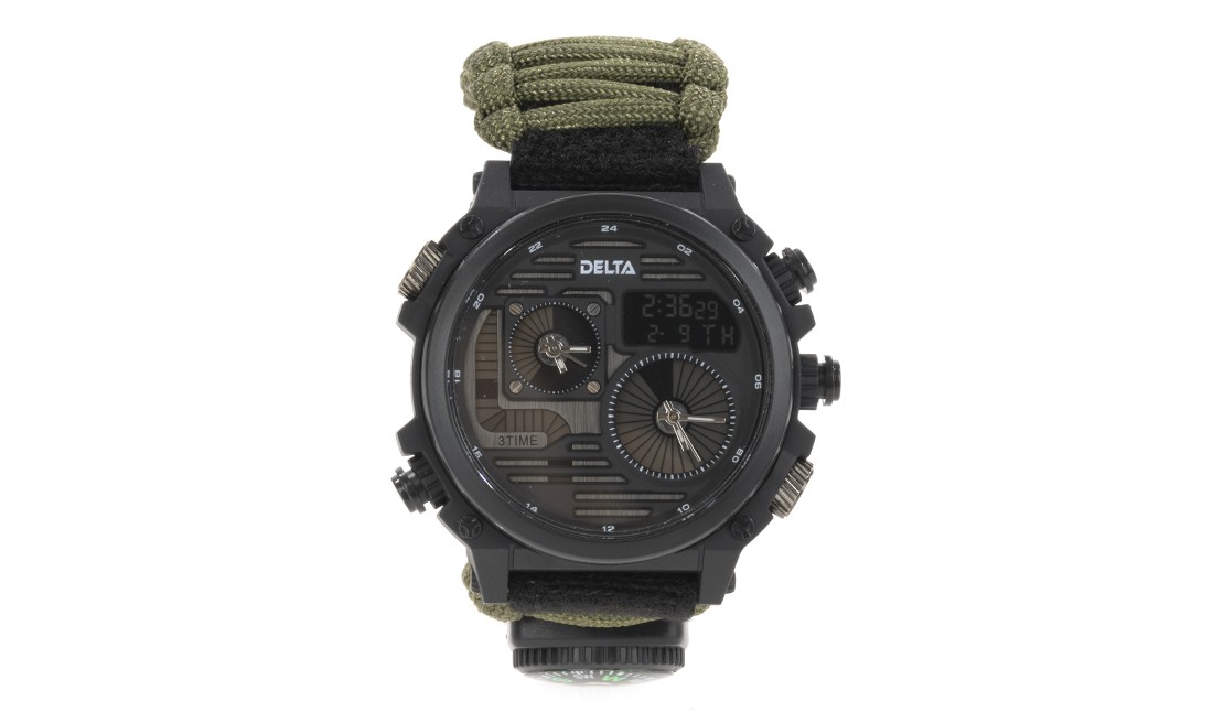 DELTA TACTICS ANALOG AND DIGITAL SURVIVAL WATCH